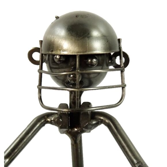 Hockey Goalie Scrap Metal Art Sculpture - Picture 3 of 9